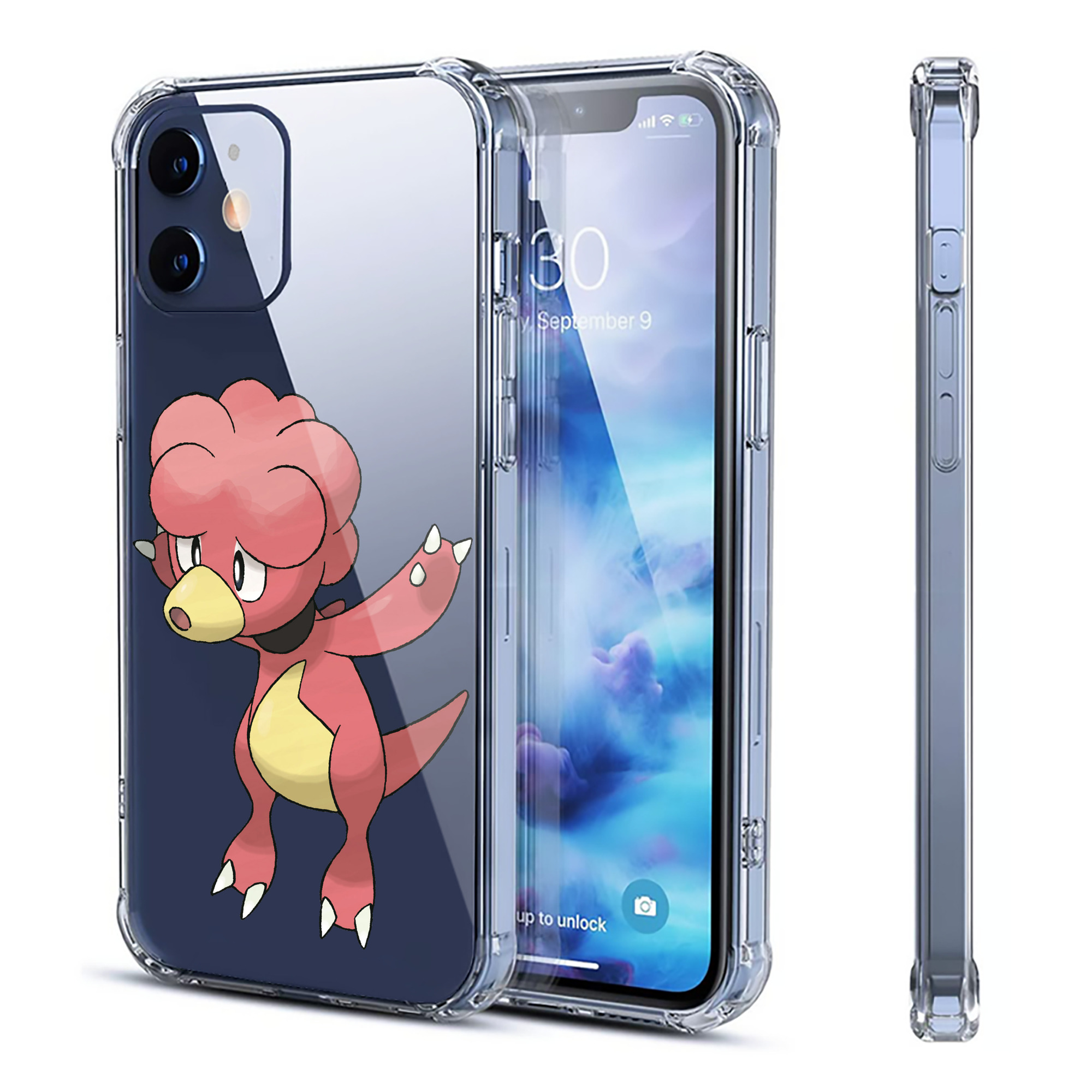 （画像用） ポケットモンスター Pokémon 【iPhone 12シリーズ対応】透明スマホケース（クリアソフトケース）